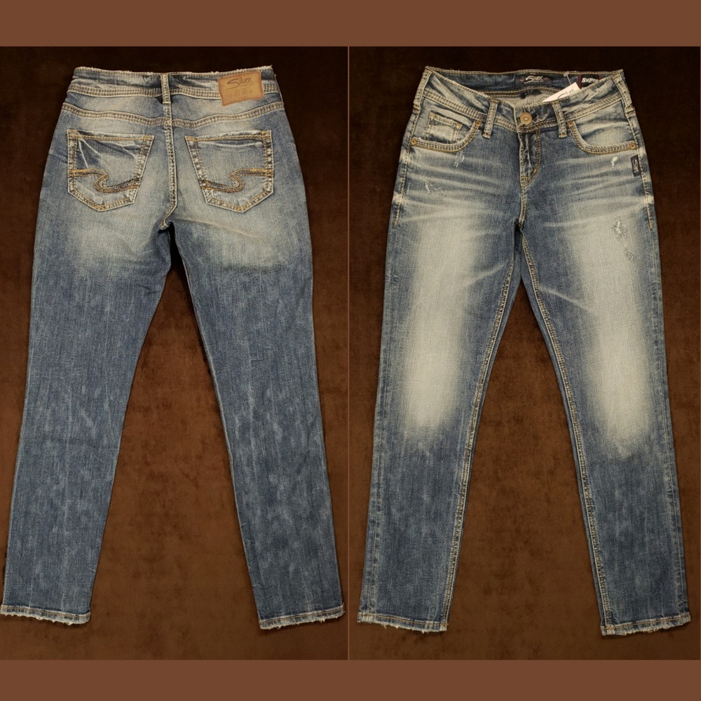 NWT Silver Jeans⭐SAM SUPER Stretch⭐Straight Leg 24